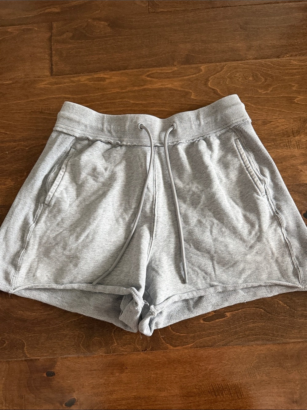 JoyLab Light Gray Knit Drawstring Athletic Shorts